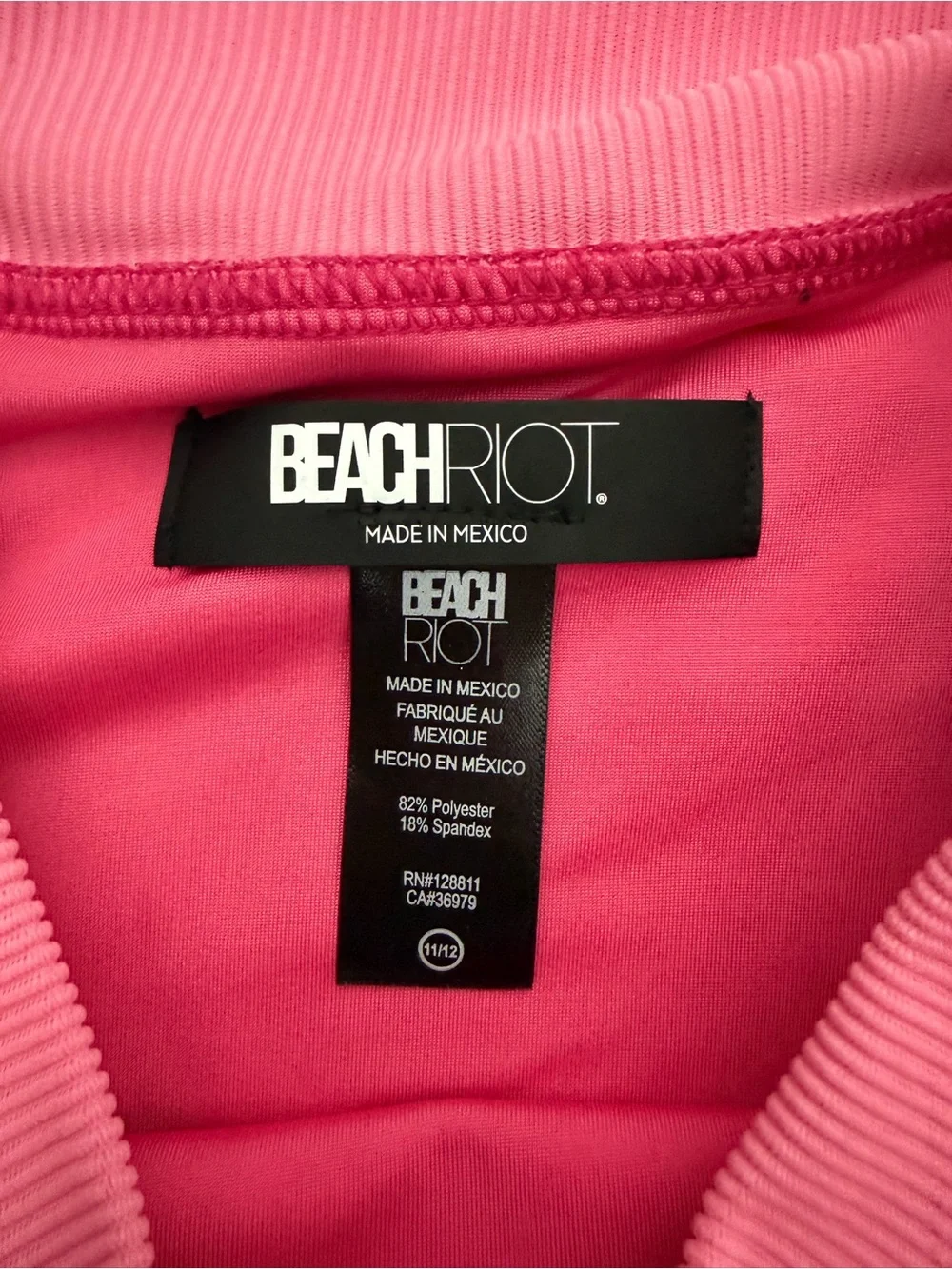 Beach Riot NEW Size 11/12 kids Colorblock Rib Kids Bikini Bottom